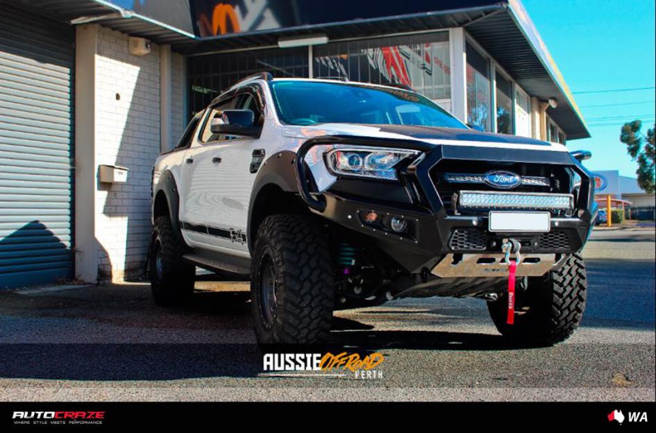 FORD RANGER BULLY XD MATTE GREY BLACK RING